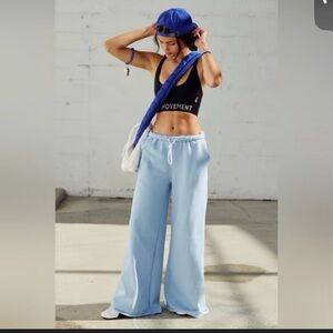 Free People Movement Light Blue Women's Wide-Leg Pants